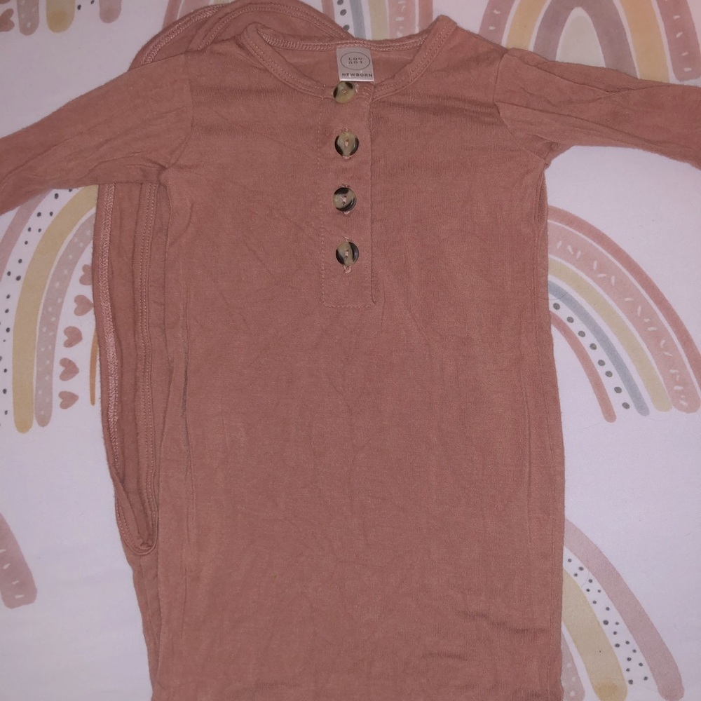 Lou Lou and Co NB knitted gown